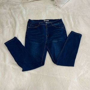 Dark Wash Skinny Jeans, size 16